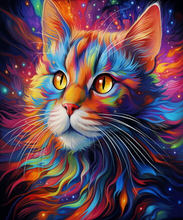 Diamantové malování Kočka D4922