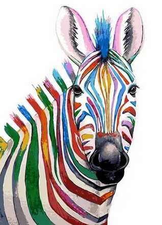 Malování podle čísel Zebra M2457