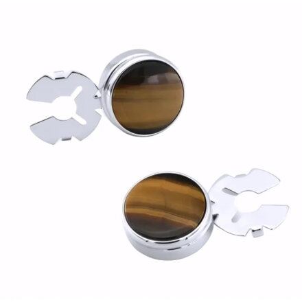 Ozdoba na knoflíčky Tygří oko 381513