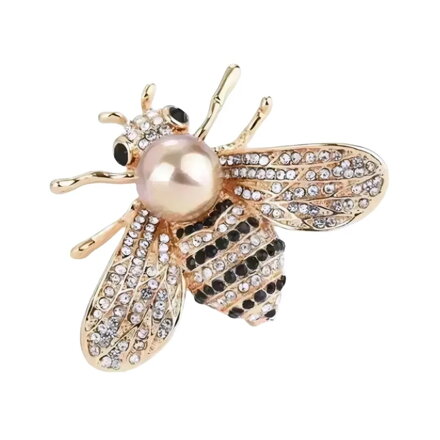 Brož Včela s perlou 30045
