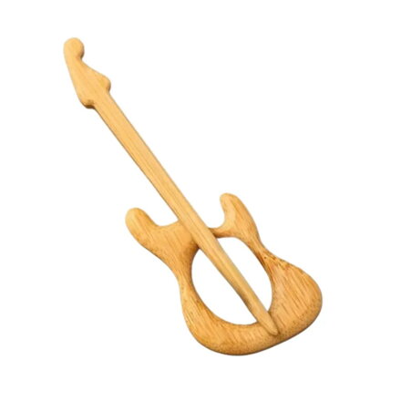 Dřevěná brož Kytara 3922