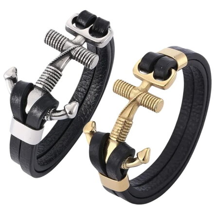 Kožený náramek Anchor 3114