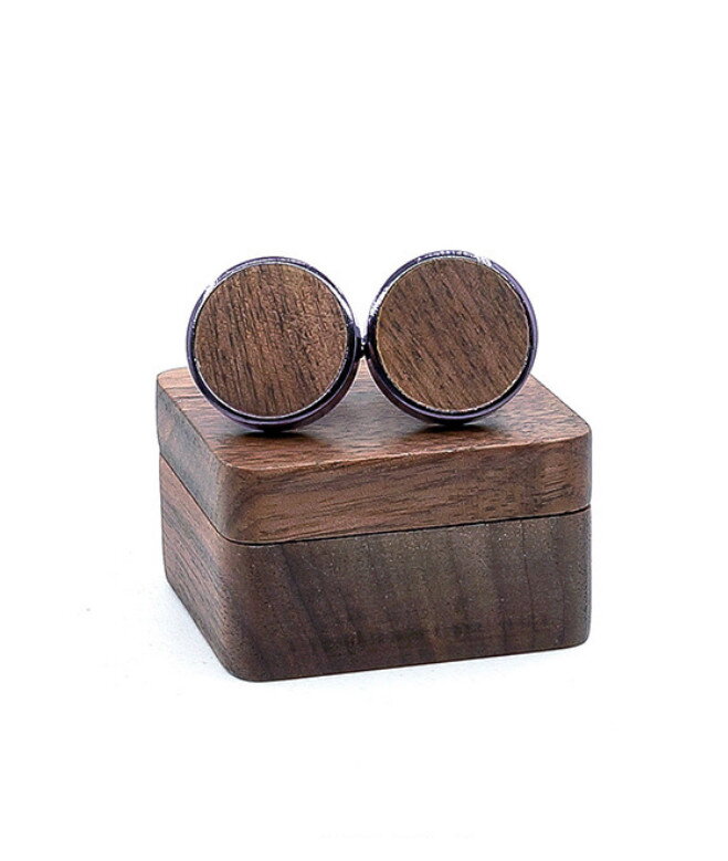 Dřevěné manžetové knoflíčky 709119 Dřevěné manžetové knoflíčky 709119