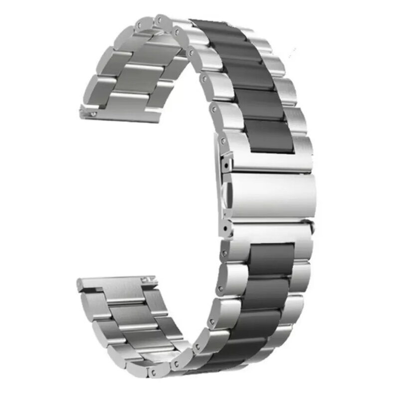 Řemínek na hodinky 3304 stříbrno-černý